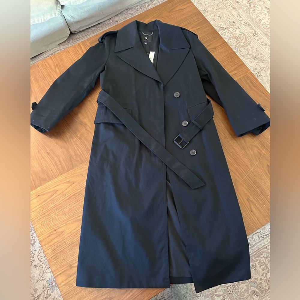Elegant Black Women's Trench Coat